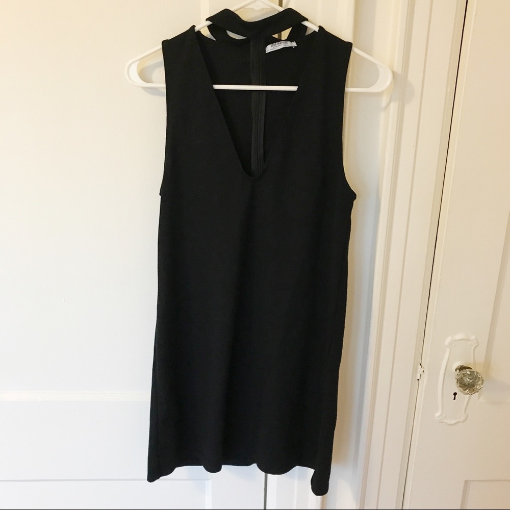 Zara Black Choker Dress
